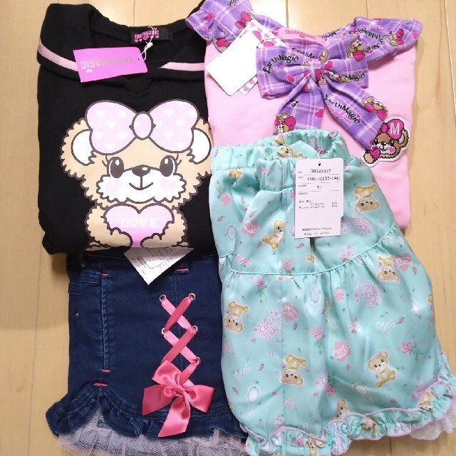 EARTHMAGIC(アースマジック)の売約済み(*^^*)♡専用♡　クーポン待♥️　4点♡ キッズ/ベビー/マタニティのキッズ服女の子用(90cm~)(Tシャツ/カットソー)の商品写真