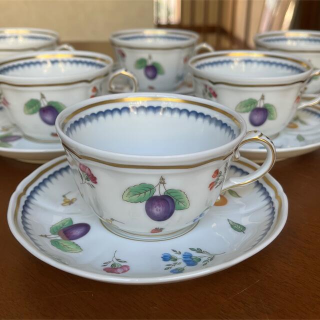 未使用美品】リチャードジノリ☆イタリアンフルーツ☆C/S 6客-