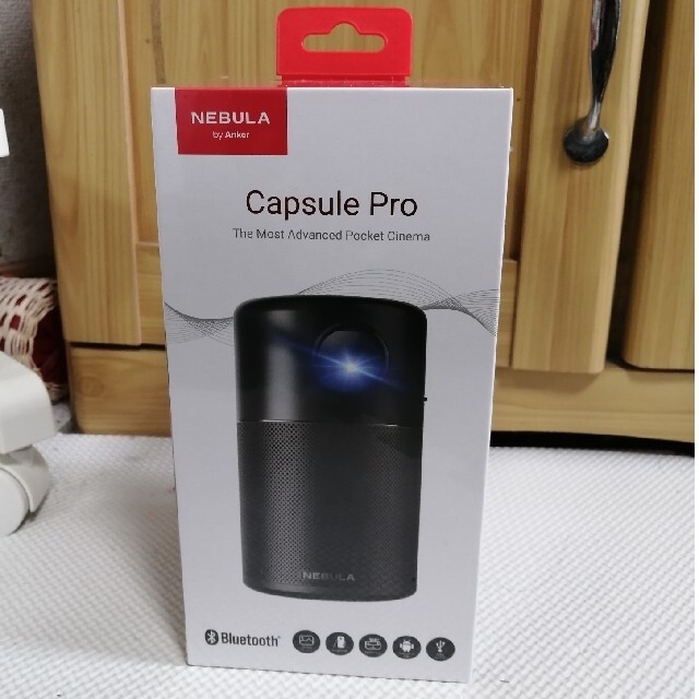 ANKERのプロジェクターCapsule PRO スマホ/家電/カメラのテレビ/映像機器(プロジェクター)の商品写真