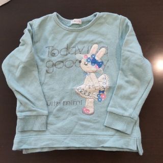 ニットプランナー(KP)の☆KP☆mimiちゃんトレーナー 水色 120cm 美品♪(Tシャツ/カットソー)