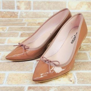 レペット(repetto)のレペット ☆ ポインテッドトゥ パテントレザー パンプス 37 仏製 NOLAN(ハイヒール/パンプス)