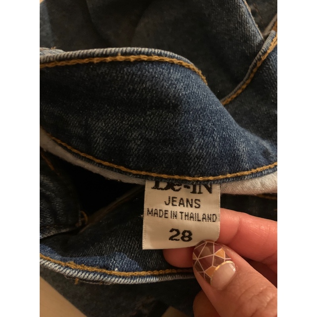 moussy(マウジー)のハイウエストブルーデニム レディースのパンツ(デニム/ジーンズ)の商品写真