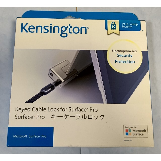 Kensington ケンジントン キーケーブルロック マイクロソフトサーフェス スマホ/家電/カメラのPC/タブレット(PC周辺機器)の商品写真