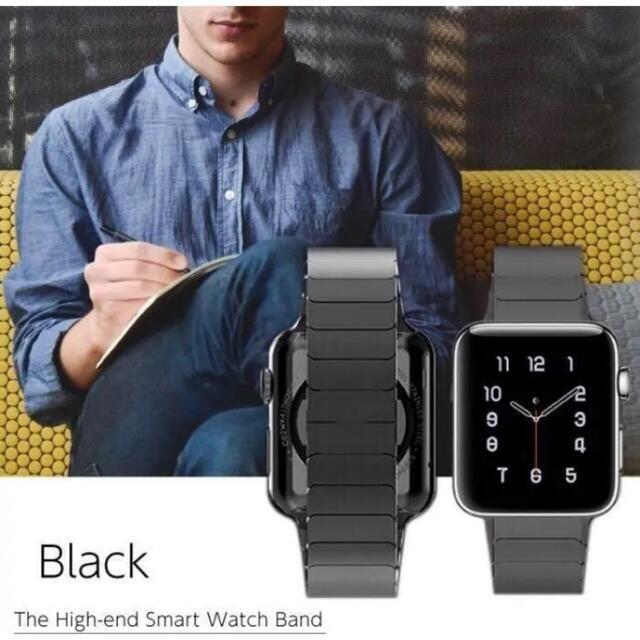 新品送料無料 Apple Watch バンドベルト 44mm 42 注目のブランド ブラック 年間定番