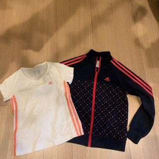 アディダス(adidas)のadidas ジャージ&Tシャツ140 ネイビー&ピンク(その他)