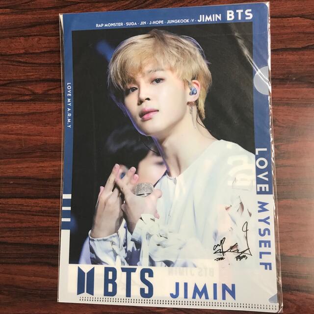 防弾少年団(BTS)(ボウダンショウネンダン)のBTS 防弾少年団　ジミン　JIMIN A4クリアファイル エンタメ/ホビーのCD(K-POP/アジア)の商品写真