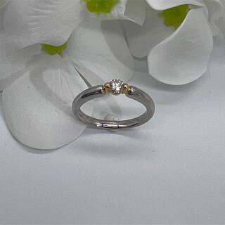 スタージュエリー(STAR JEWELRY)のSTAR jewelry K18 PT900 コンビデザイン ダイヤモンドリング(リング(指輪))