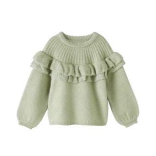 ザラキッズ(ZARA KIDS)の【ZARA KIDS】レースフリルニット(ニット)