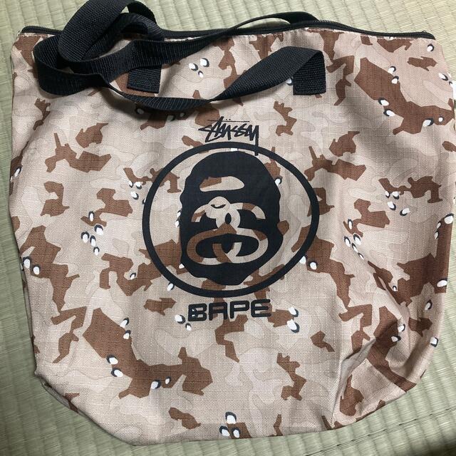 STUSSY(ステューシー)のストゥーシー×BAPEコラボトートバッグ メンズのバッグ(トートバッグ)の商品写真