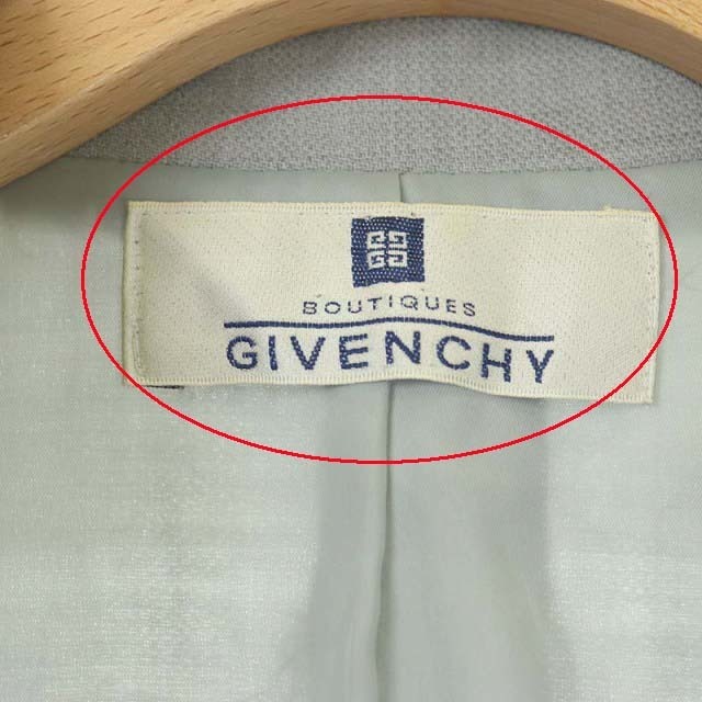 GIVENCHY(ジバンシィ)のジバンシィ テーラードジャケット 総裏地 1B 40 グレー レディースのジャケット/アウター(その他)の商品写真