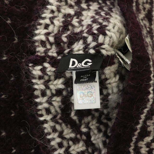 D&G(ディーアンドジー)のディー&ジー ドルガバ ドルチェ&ガッバーナ D&G ニット タイトスカート 柄 レディースのスカート(ひざ丈スカート)の商品写真