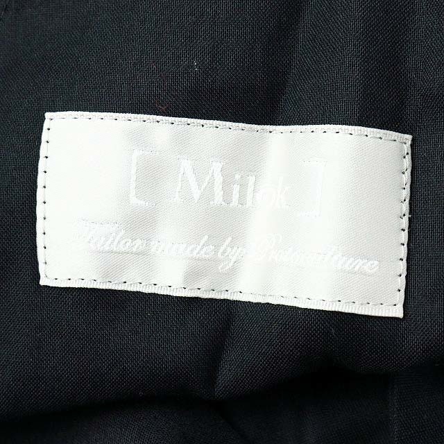 Milok(ミロック)のミロック Milok ワイドパンツ ロング リネン混 48 L 黒 メンズのパンツ(スラックス)の商品写真
