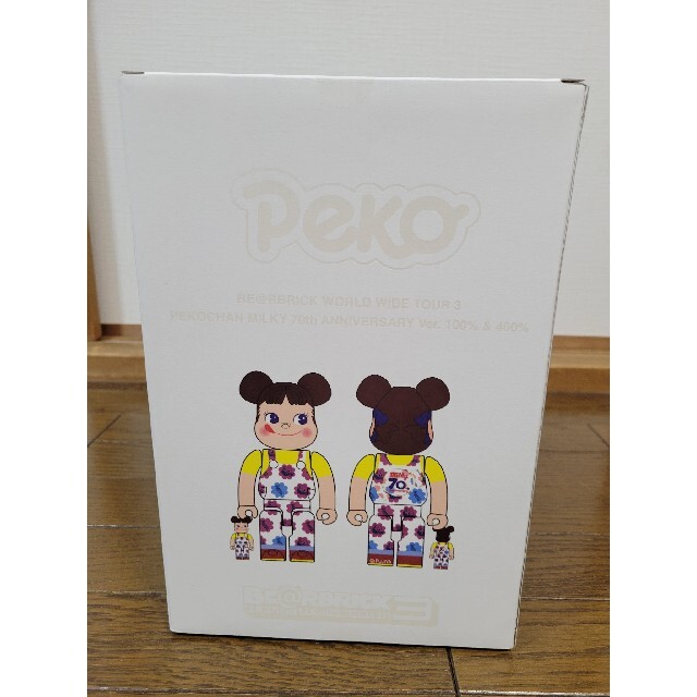 be@rbrick ペコちゃん ミルキー 70周年 100%&400 be@rbrick ペコちゃん ミルキー 70周年 100%&400