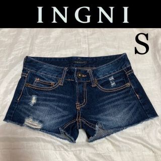 イング(INGNI)の１回着☆INGNIダメージデニムショートパンツSマウジースライエモダムルーア(ショートパンツ)