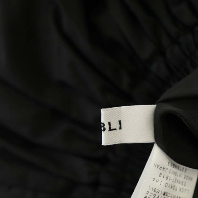 other(アザー)のオブリ OBLI バルーンスカート ギャザー ロング F 黒 ブラック レディースのスカート(ロングスカート)の商品写真