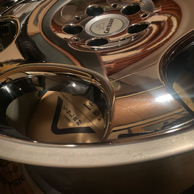 赤字覚悟 カールソン 19インチホイール 1/6 スパッタリング メッキ