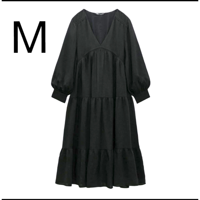 ZARA - ZARA ミディテクスチャーワンピース　M