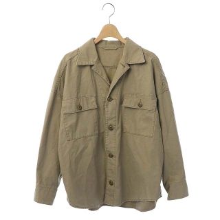 プラージュ(Plage)のプラージュ 19SS 製品加工Bigアーミーシャツ 長袖 38 ベージュ(シャツ/ブラウス(長袖/七分))