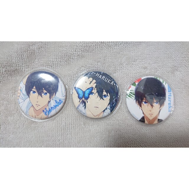 Free! 七瀬 遙 缶バッジ 3点 カバー付きの通販 by 鉄火のマキちゃん's