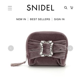 スナイデル(SNIDEL)のsnidel home スナイデルホーム　ビジューポーチ(ポーチ)