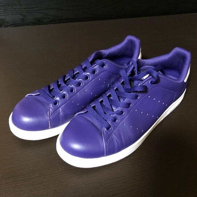 adidas - adidas STAN SMITH 紫 27.5cmの通販 by モモ|アディダスなら