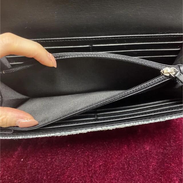 CHANEL ドーヴィル ラウンドファスナー 長財布 ツイード