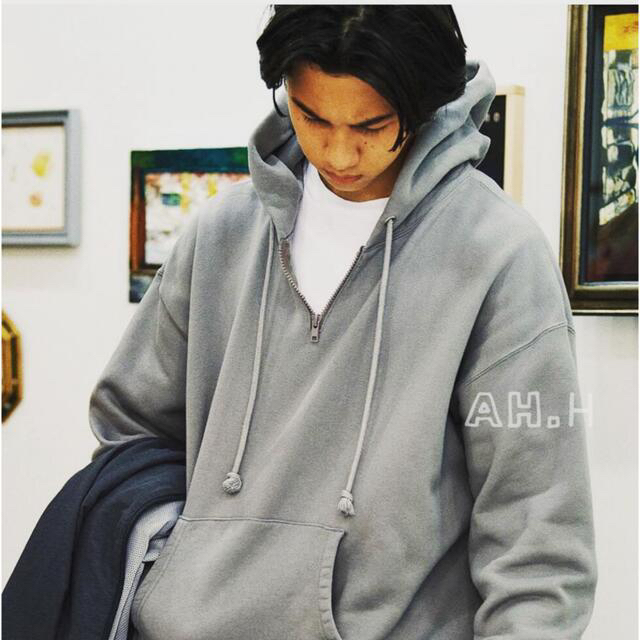 1LDK SELECT(ワンエルディーケーセレクト)の即完AURALEE for 5525gallery HALF-ZIP PARKA メンズのトップス(パーカー)の商品写真