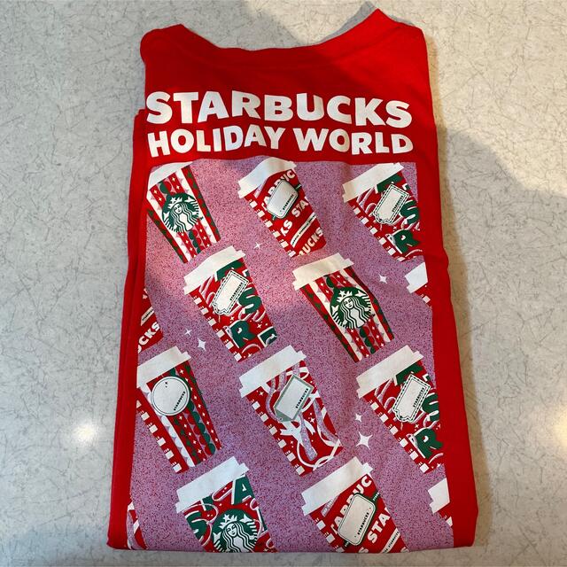 Starbucks Coffee(スターバックスコーヒー)のスターバックスコーヒー PTR用ホリデー非売品Tシャツ メンズのトップス(Tシャツ/カットソー(半袖/袖なし))の商品写真