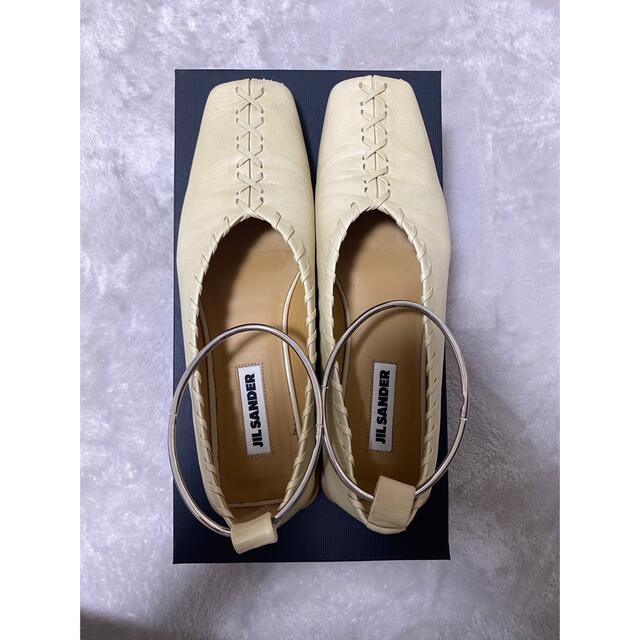 Jil sander ジルサンダー メタルアンクレットバレエシューズ 37.5