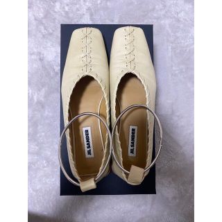 ジルサンダー(Jil Sander)のJil sander ジルサンダー メタルアンクレットバレエシューズ　37.5(バレエシューズ)