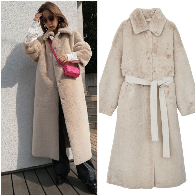 ameri vintage MANY WAY USEFUL BOA COAT