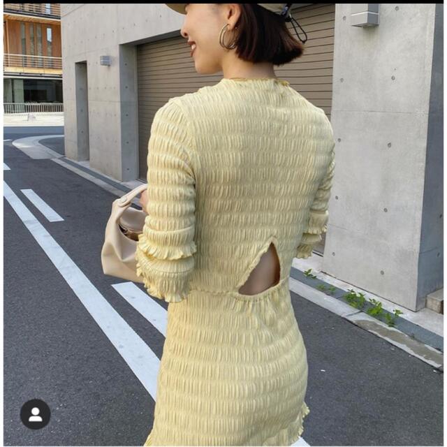 MEER.メーア/ Shirring frilled dress / LEMON-www.kaitsolutions.com