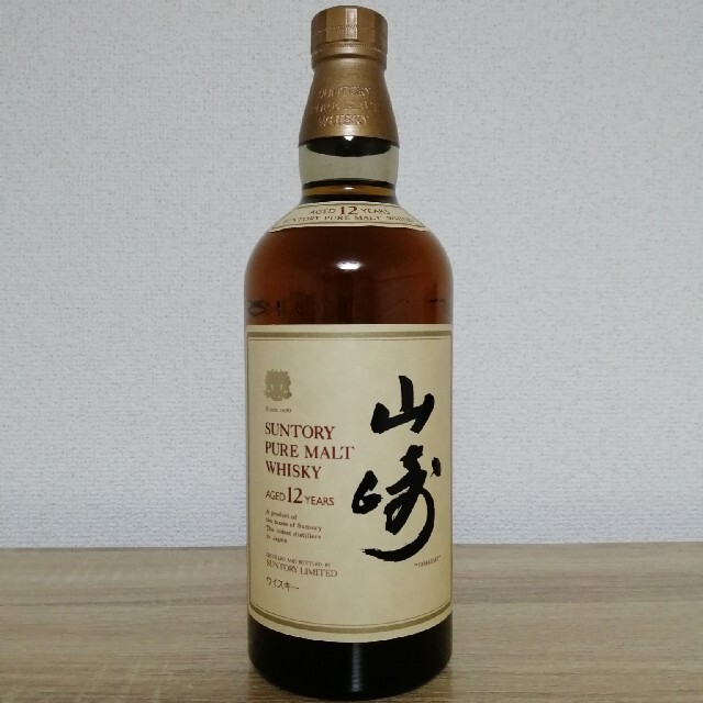 サントリーピュアモルト山崎12年　向獅子　750ml43%　未開栓食品/飲料/酒