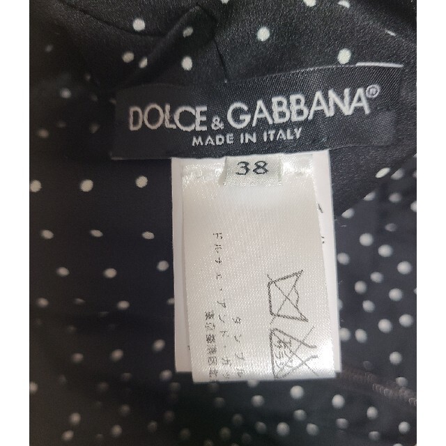 DOLCE&GABBANA(ドルチェアンドガッバーナ)のDOLCE&GABBANA　半袖　ワンピース　size38 レディースのワンピース(ひざ丈ワンピース)の商品写真