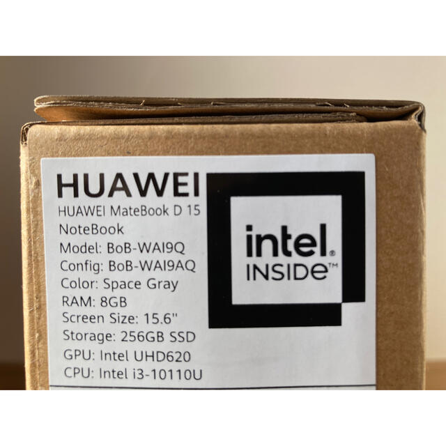 HUAWEI(ファーウェイ)のHUAWEI MateBook D 15 Core i3 ウイルスバスター3年分 スマホ/家電/カメラのPC/タブレット(ノートPC)の商品写真