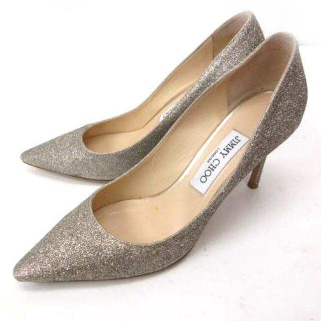 ジミーチュウ JIMMY CHOO ラメグリッターパンプス 37 1/2-