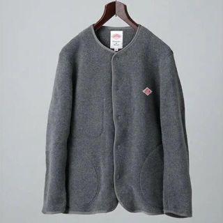 ダントン(DANTON)の美品　ダントン  ノーカラー　フリース　ジャケット(ノーカラージャケット)