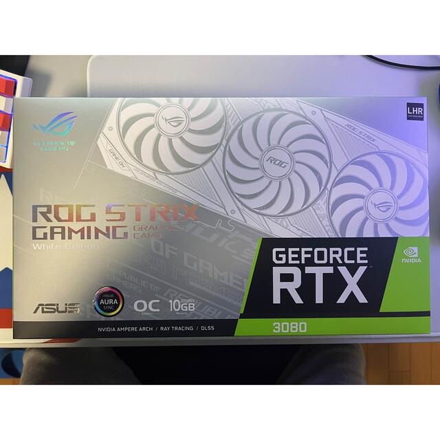 ROG STRIX RTX 3080 O10G WHITE V2 LHRPC/タブレット