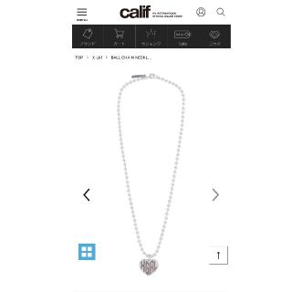 エックスガール(X-girl)のX-GIRL BALL CHAIN NECKLACE シルバー925(ネックレス)