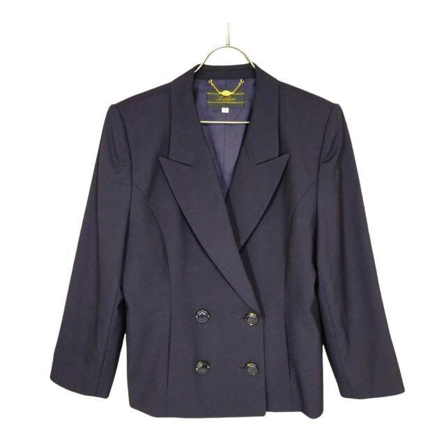 レリアン 美品 スカートセットアップ ダブル ダークネイビー 【在庫