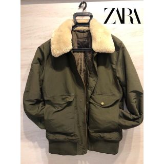 ザラ(ZARA)の【即納】ZARA ミリタリージャケット 送料無料 美品(ミリタリージャケット)