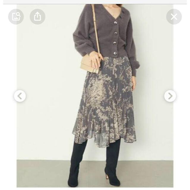 SNIDEL(スナイデル)のスナイデル snidel シアー プリーツ プリント スカート レディースのスカート(ロングスカート)の商品写真