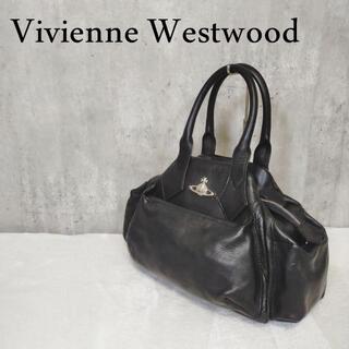 ヴィヴィアンウエストウッド(Vivienne Westwood)のヴィヴィアンウエストウッド　美品　シルバーオーブ　レザー ハンドバッグ(ハンドバッグ)