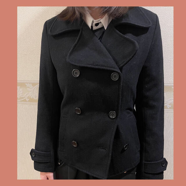 wc(ダブルシー)のWC ピーコート　刺繍　ダブルシー　コート　クマタン　Pコート レディースのジャケット/アウター(ピーコート)の商品写真