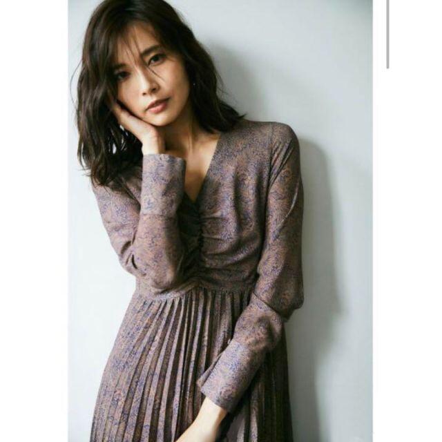 FRAY I.D - FRAY I.D プリーツプリントワンピース 指原莉乃着用 FRAY I.D - FRAY I.D プリーツプリントワンピース 指原莉乃着用