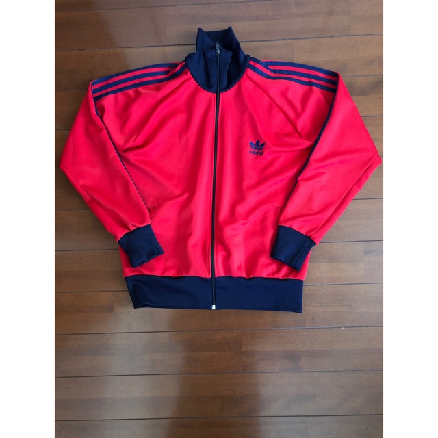 adidas - 古着 アディダス 80s ジャージ ヴィンテージ◇赤色◇M-0332の