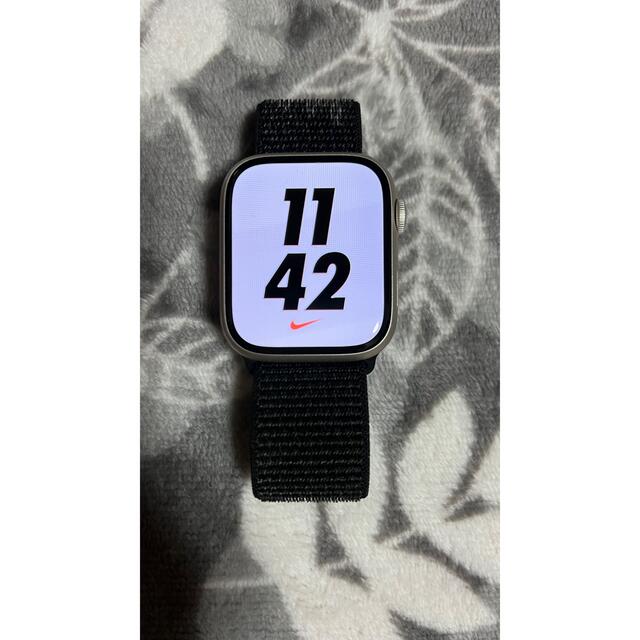腕時計(デジタル)Apple Watch series7 NIKE45ミリ セルラー スターライト