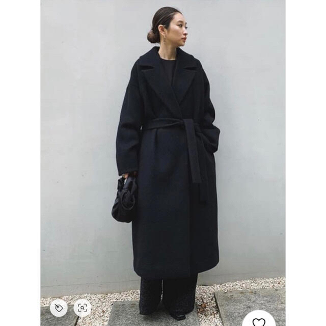 rim.ark ウールコート relax loose gown coat レディースのジャケット/アウター(ロングコート)の商品写真