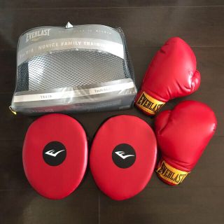 エバーラスト(EVERLAST)のEVERLAST エバーラスト☆ボクシンググローブ＆パンチングミットのセット(ボクシング)