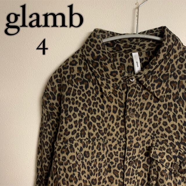 【美品】glamb グラム　レオパード　柄　シャツ